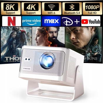 HY350MAX Full HD/4K projektor, WiFi 6 HDR10 Android LED televizor sa WiFi zvučnikom